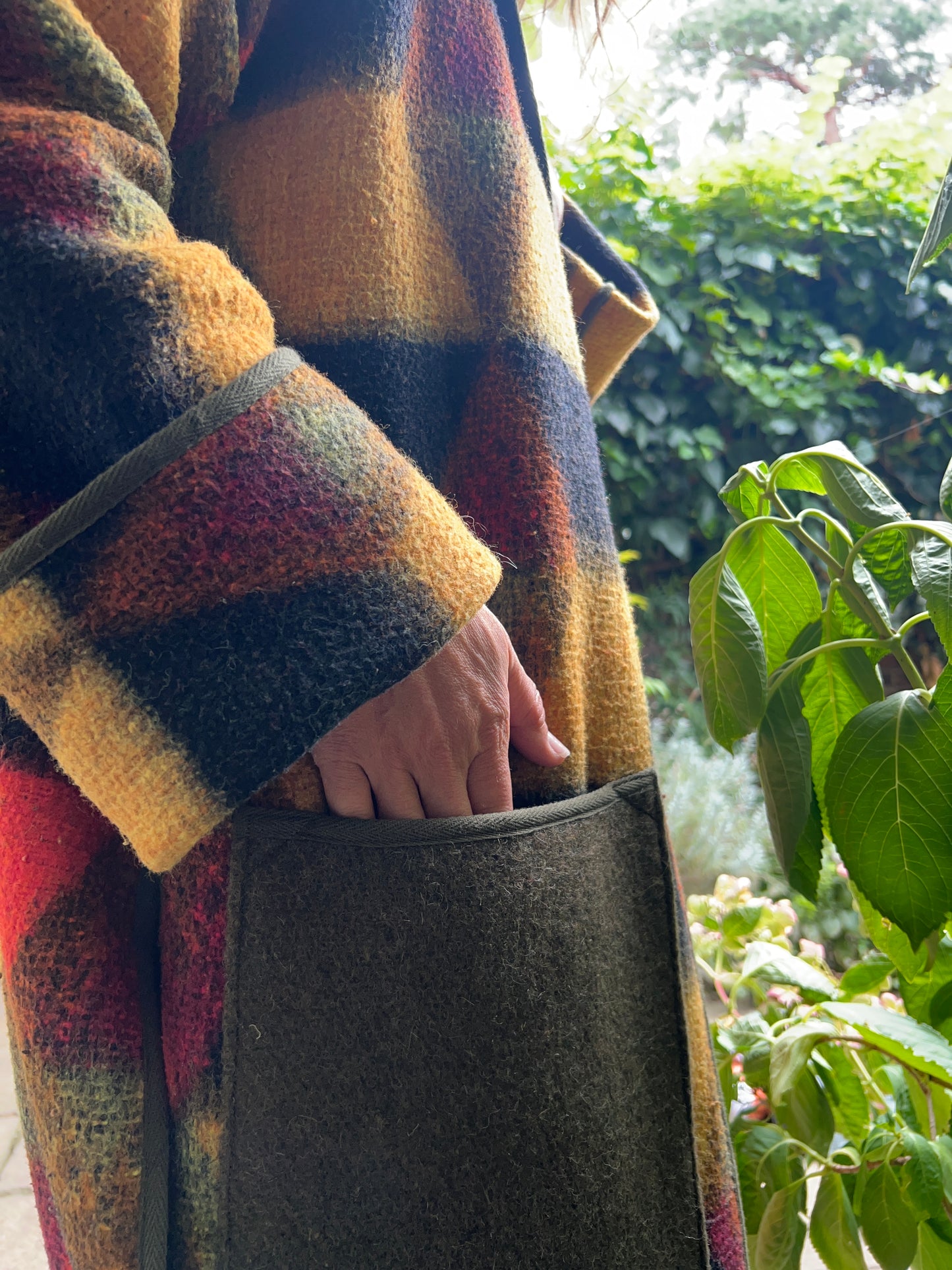 Vintage Autumn Blanket Duster Coat