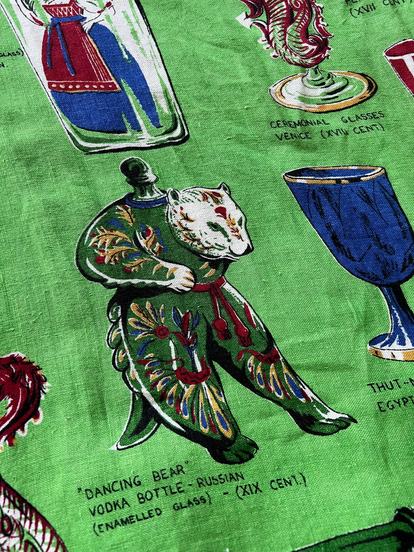Vintage Irish Linen Tea Towel Kaftan Dress