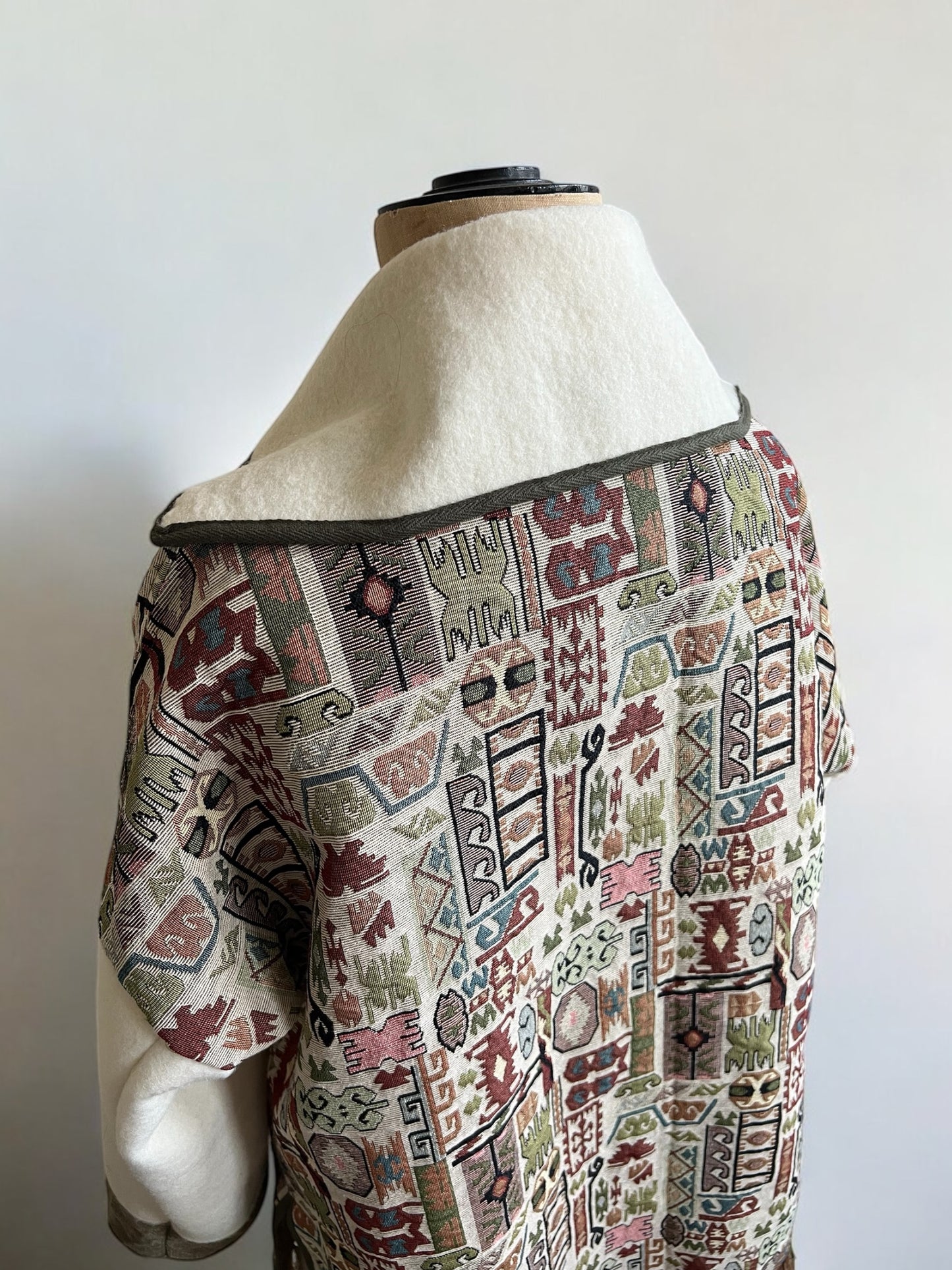 Fringed Vintage Tapestry and Blanket Jacket