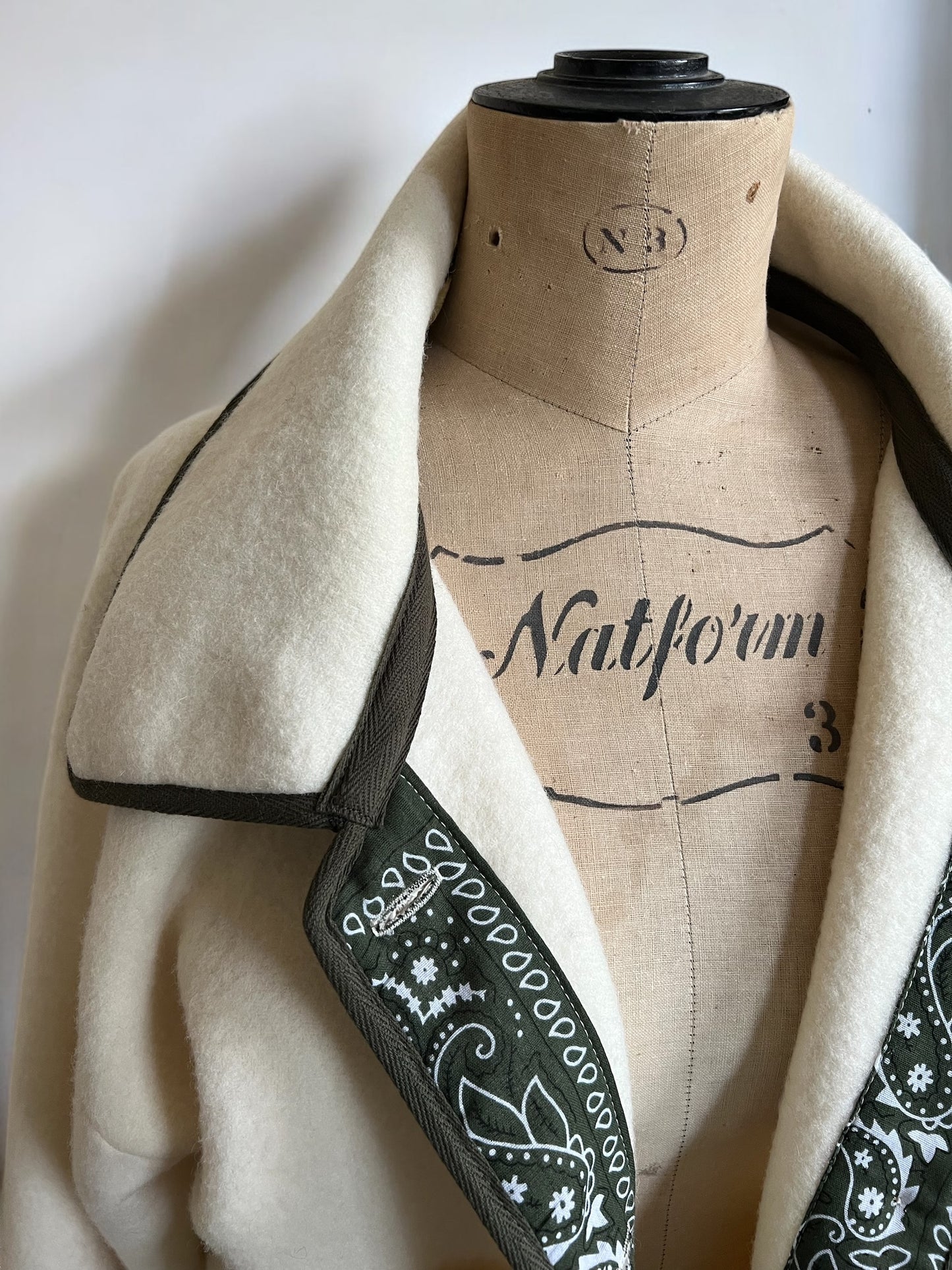 Bandana Trim Vintage Witney Blanket Jacket SAMPLE