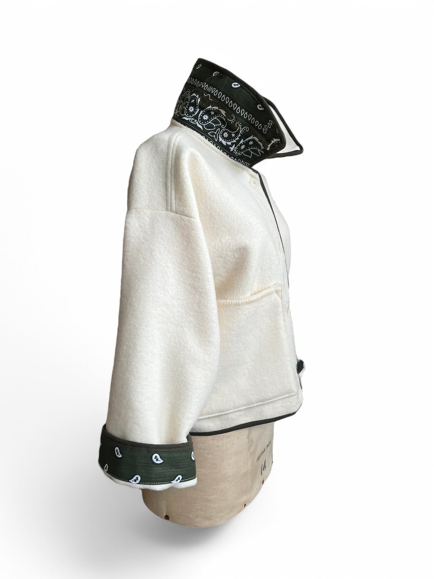 Bandana Trim Vintage Witney Blanket Jacket SAMPLE