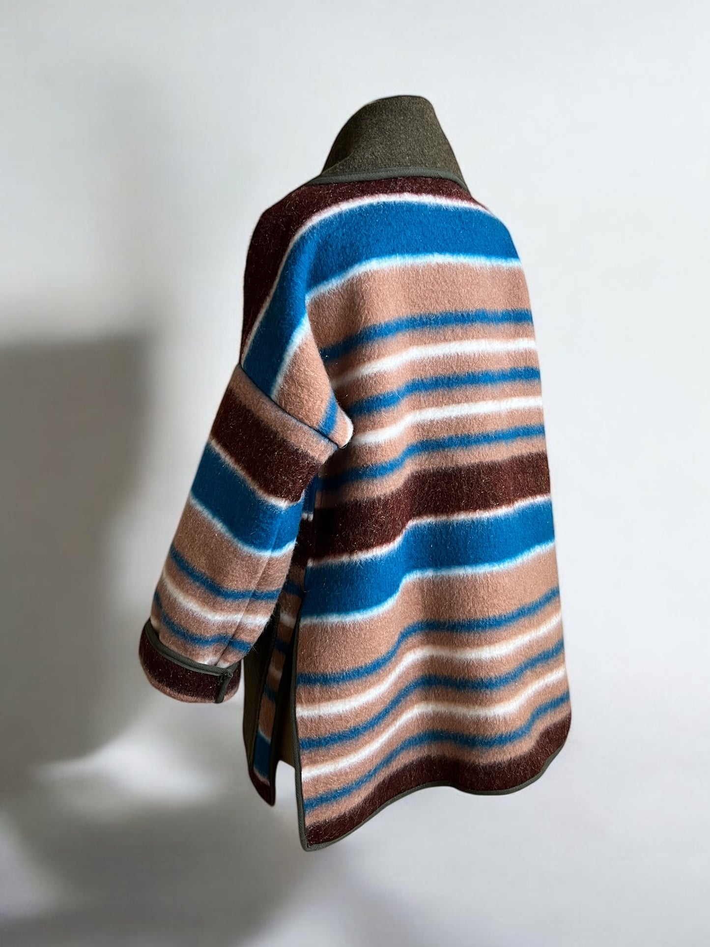 Vintage Polish Army Blanket Jacket