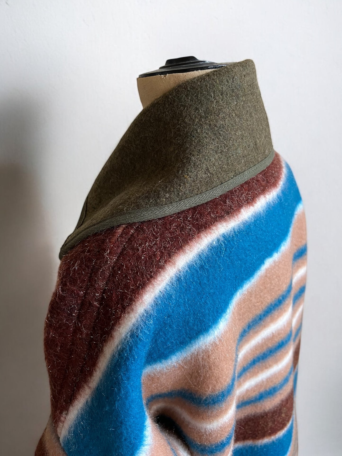 Vintage Polish Army Blanket Jacket