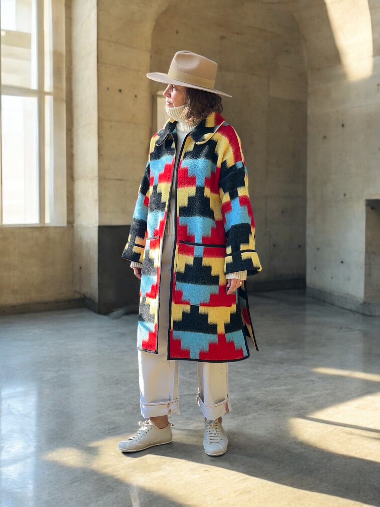 Navajo style Vintage Blanket Coat