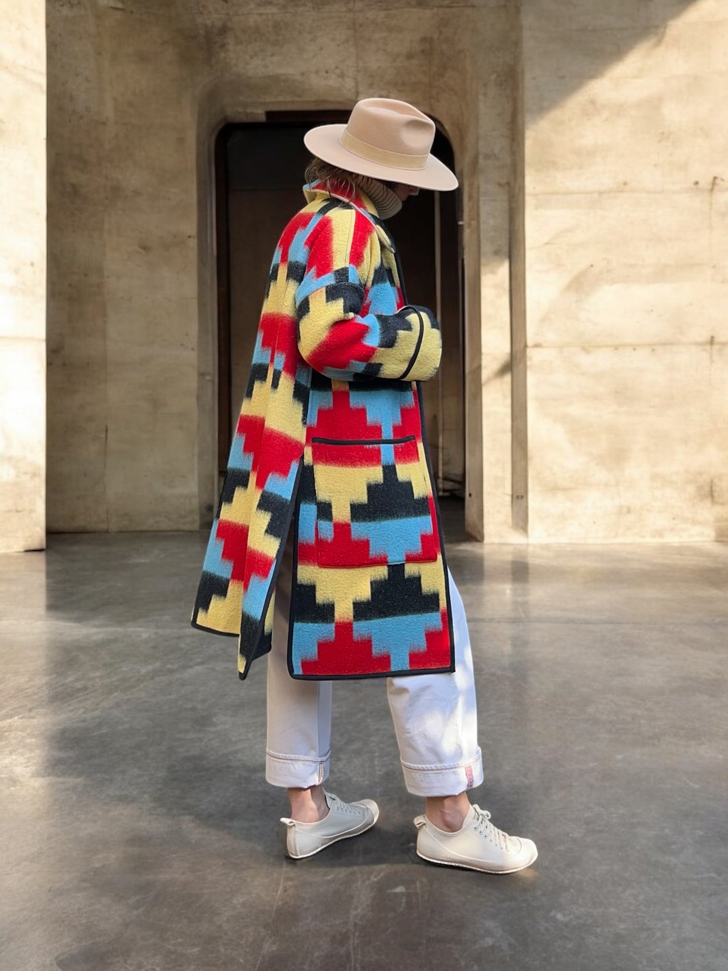 Navajo style Vintage Blanket Coat