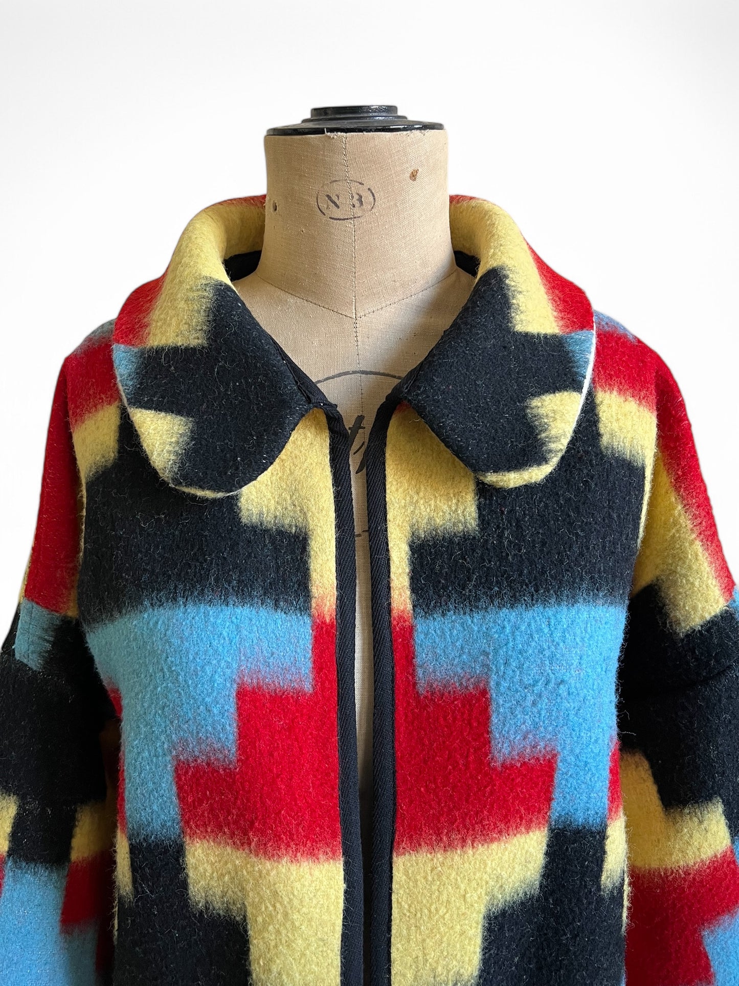 Navajo style Vintage Blanket Coat