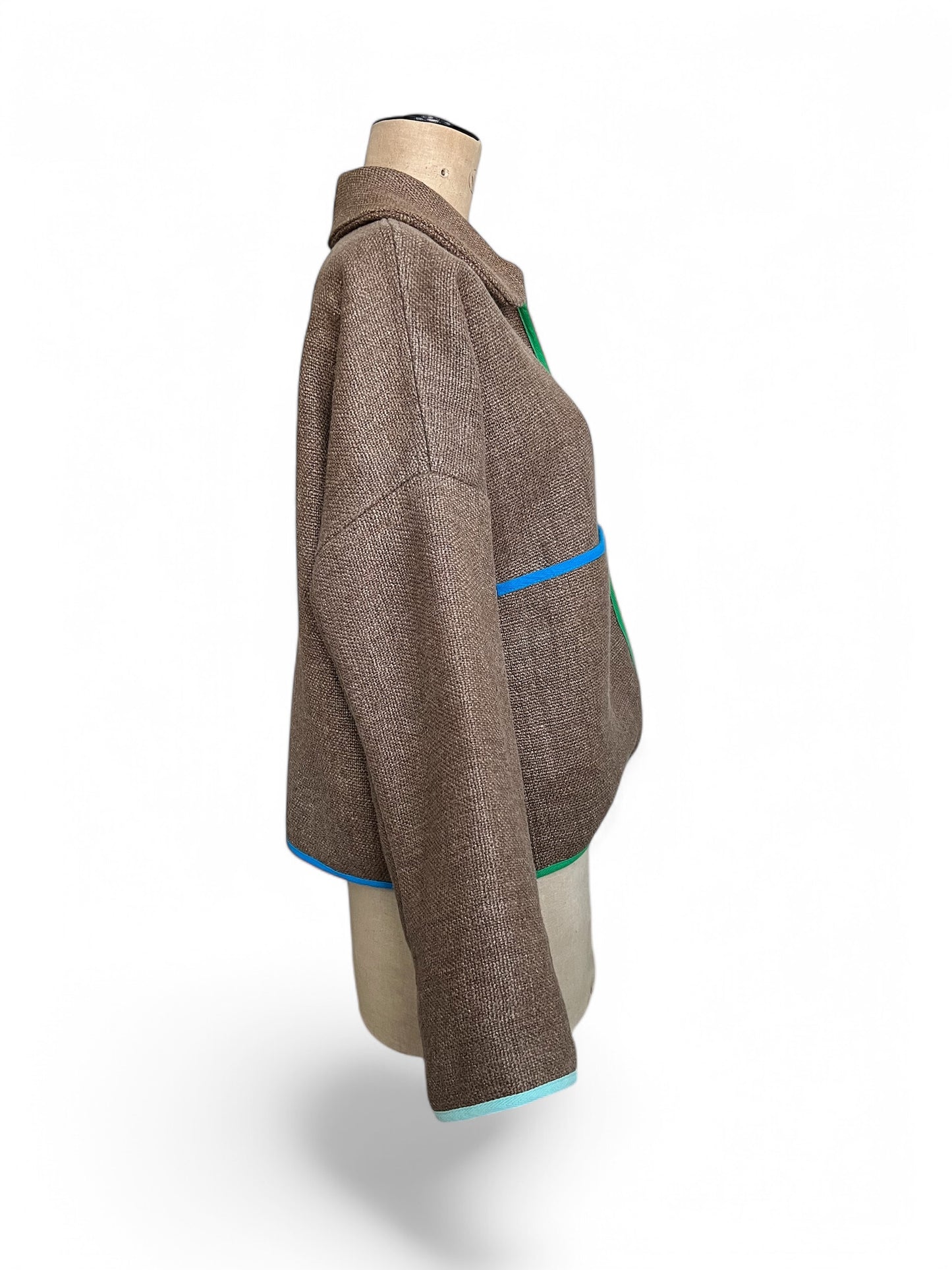 Heavyweight Linen Rainbow Trim Jacket