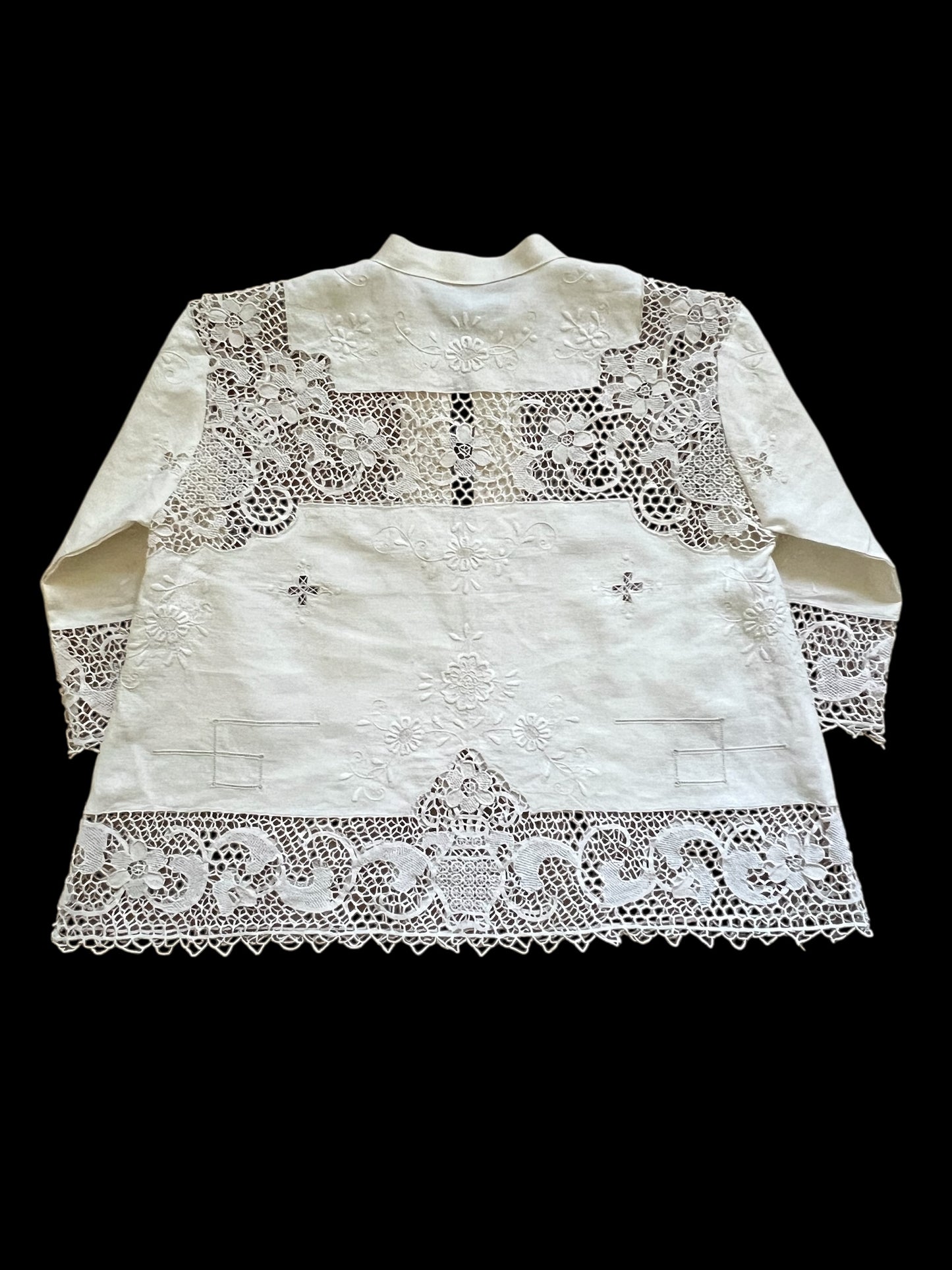 Vintage Linen Tablecloth Shirt