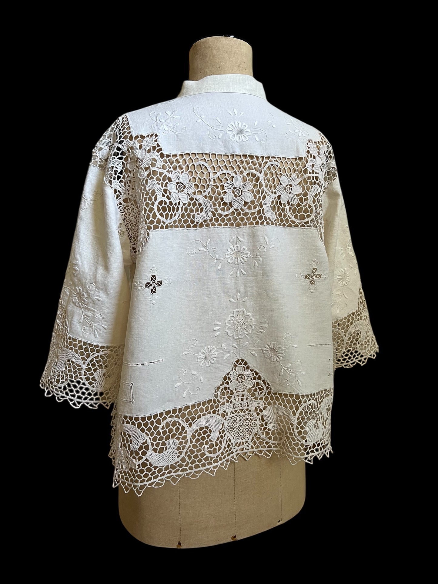 Vintage Linen Tablecloth Shirt