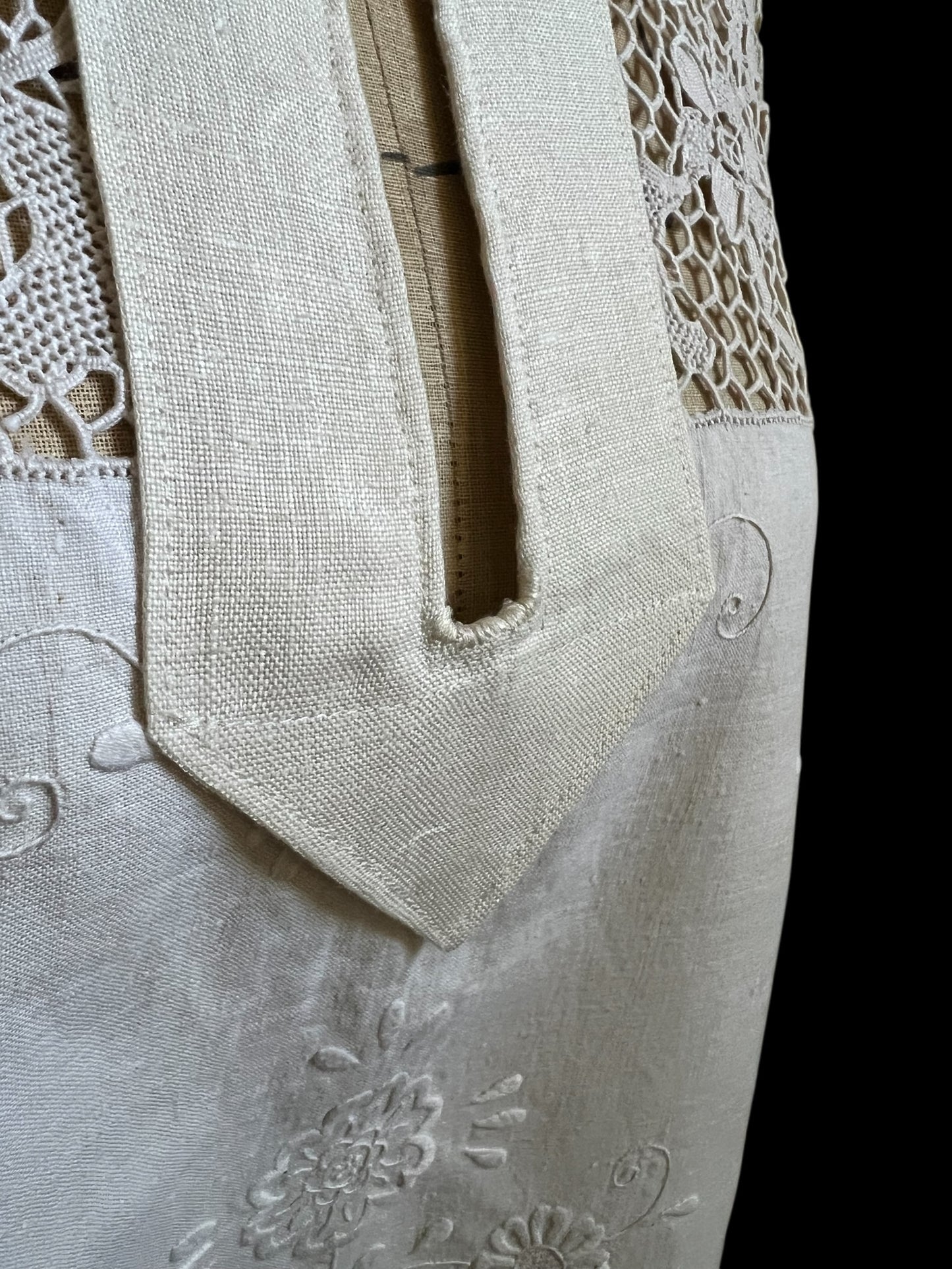 Vintage Linen Tablecloth Shirt