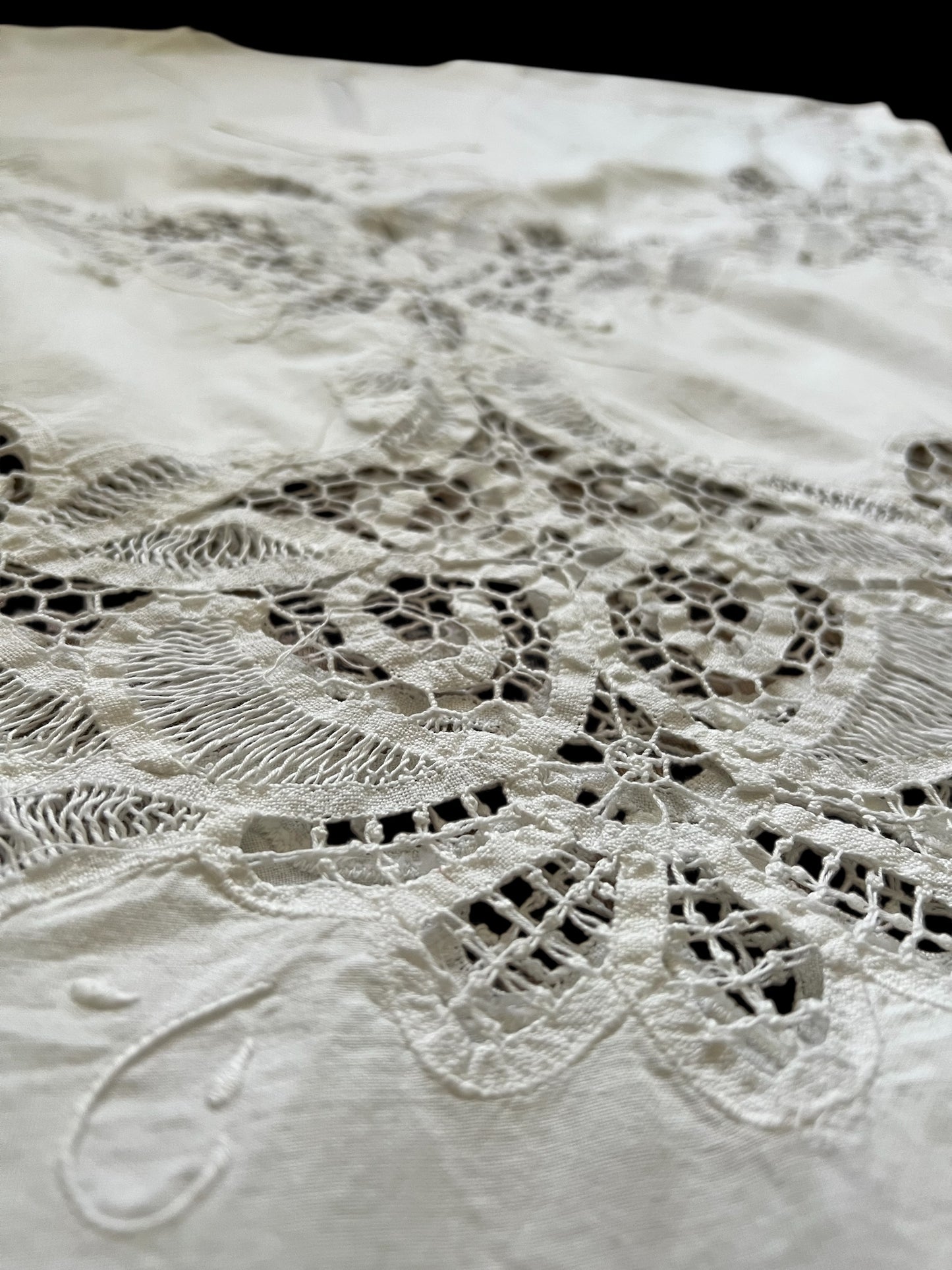 Vintage Cotton Tablecloth Kaftan Dress