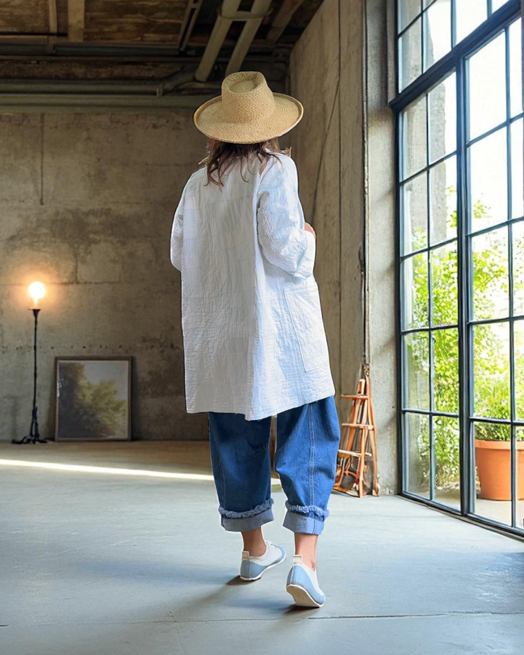 Ultra light Weight Vintage Quilt Coat