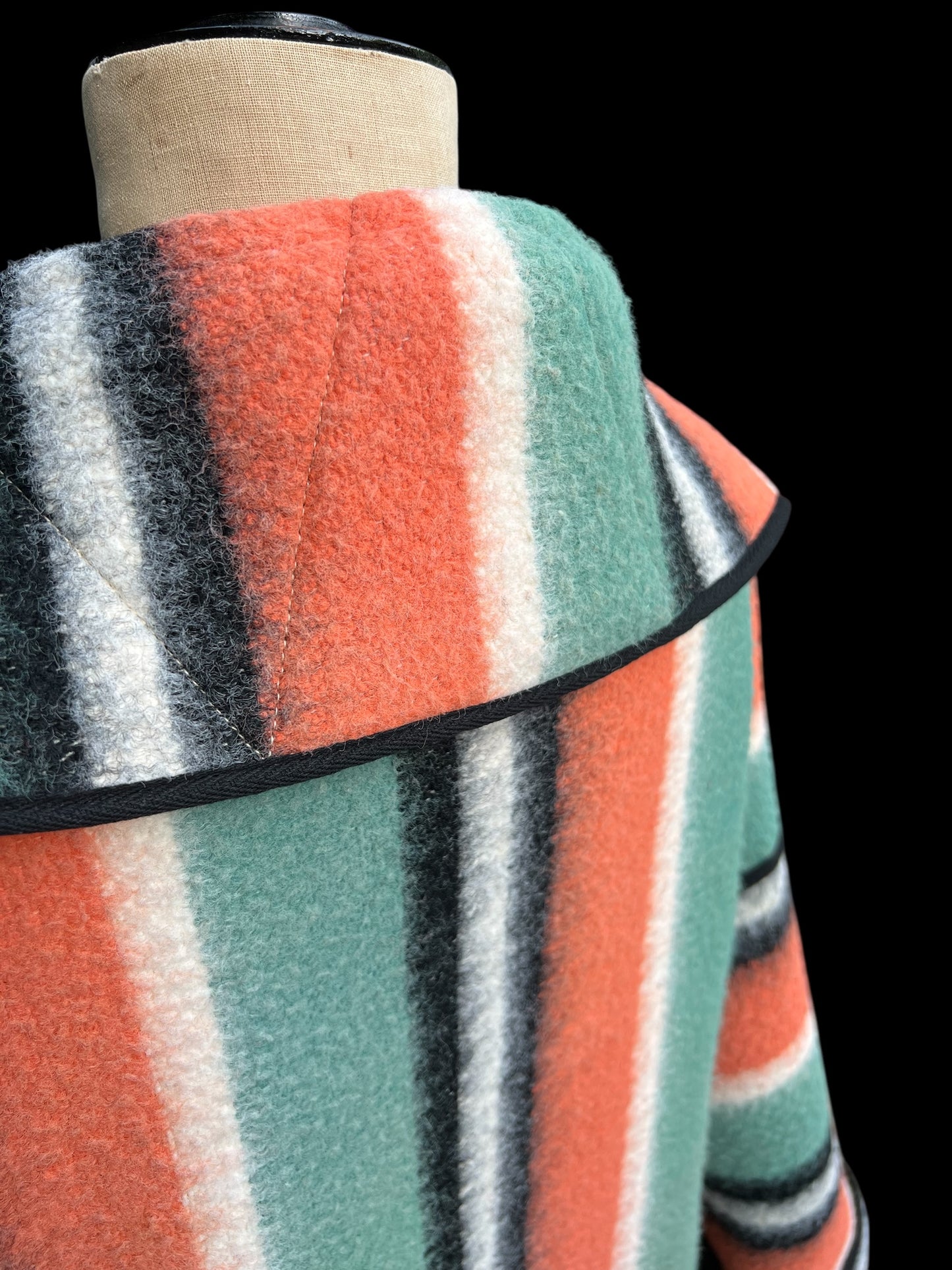 Vintage Sunset Blanket Reversible Duster Coat