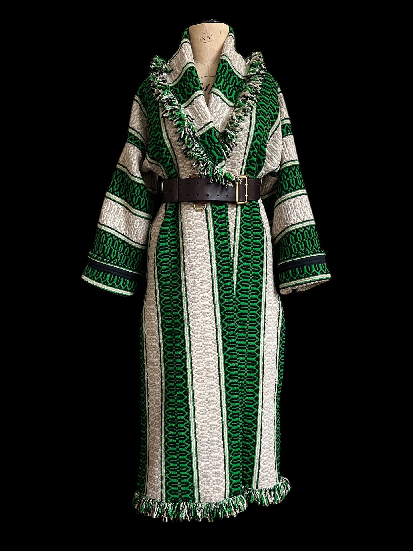 Vintage Portugese Wool Blanket Coat SAMPLE