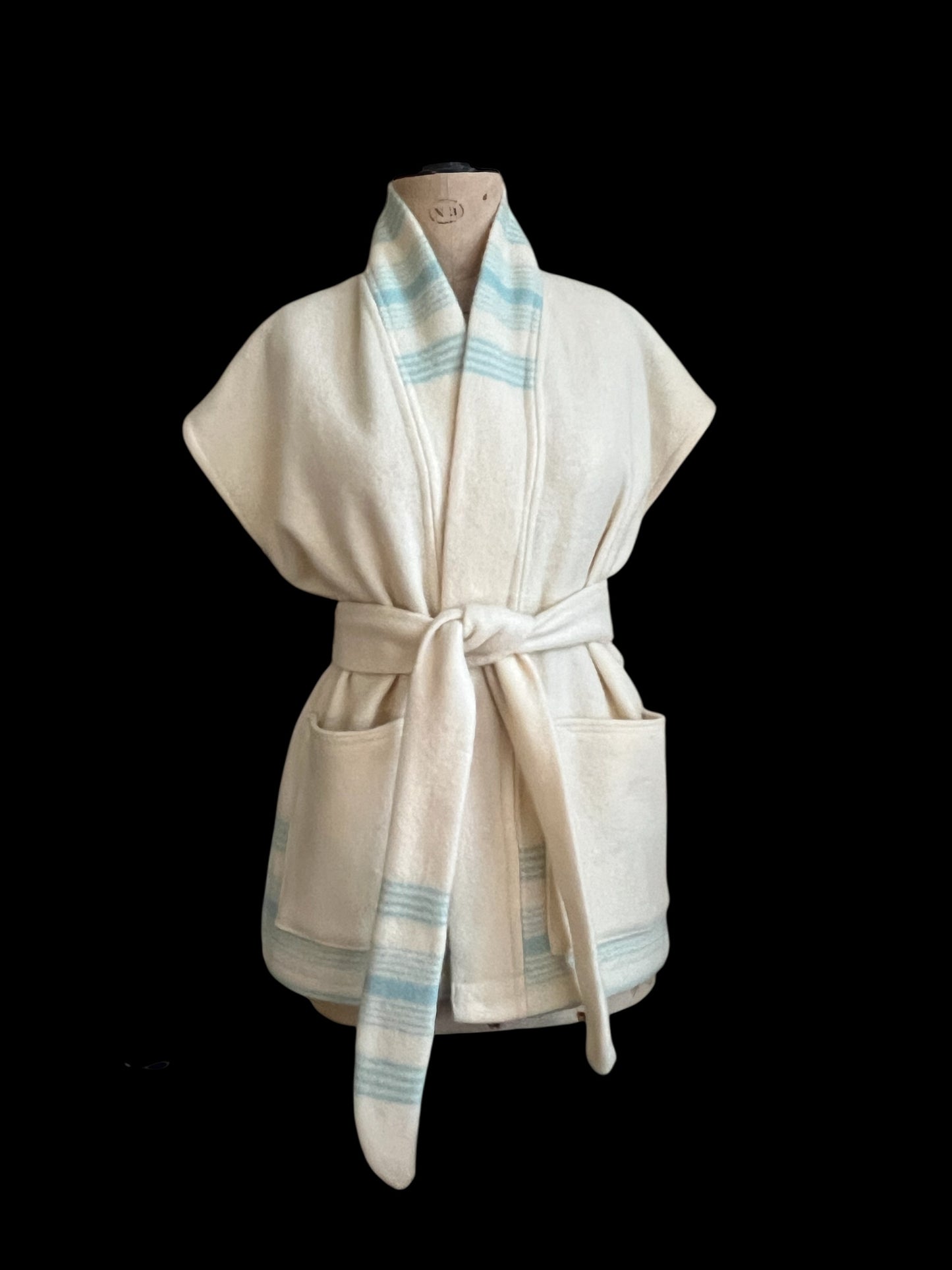 Vintage Wool Witney Blanket Sleeveless Jacket