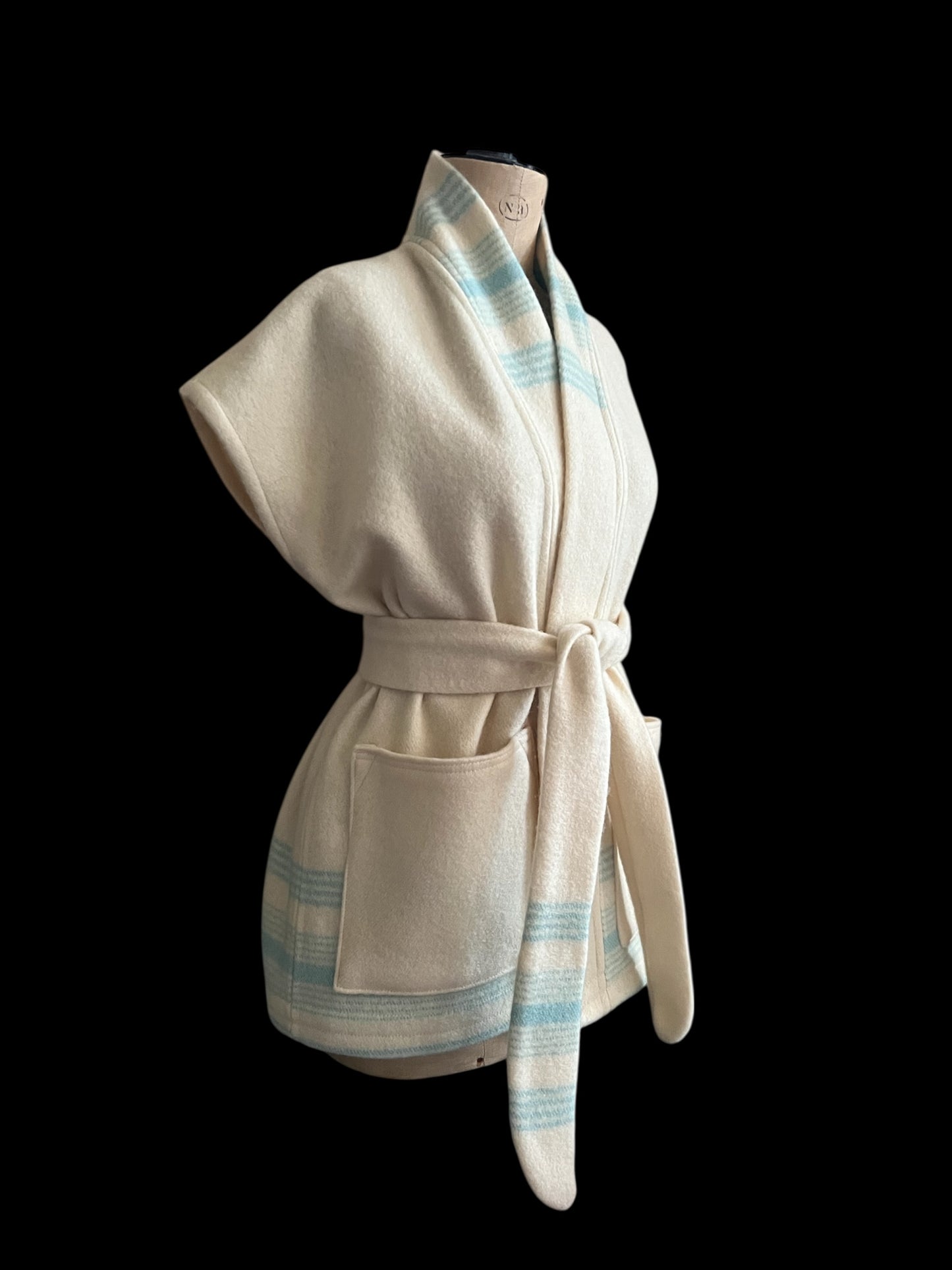 Vintage Wool Witney Blanket Sleeveless Jacket