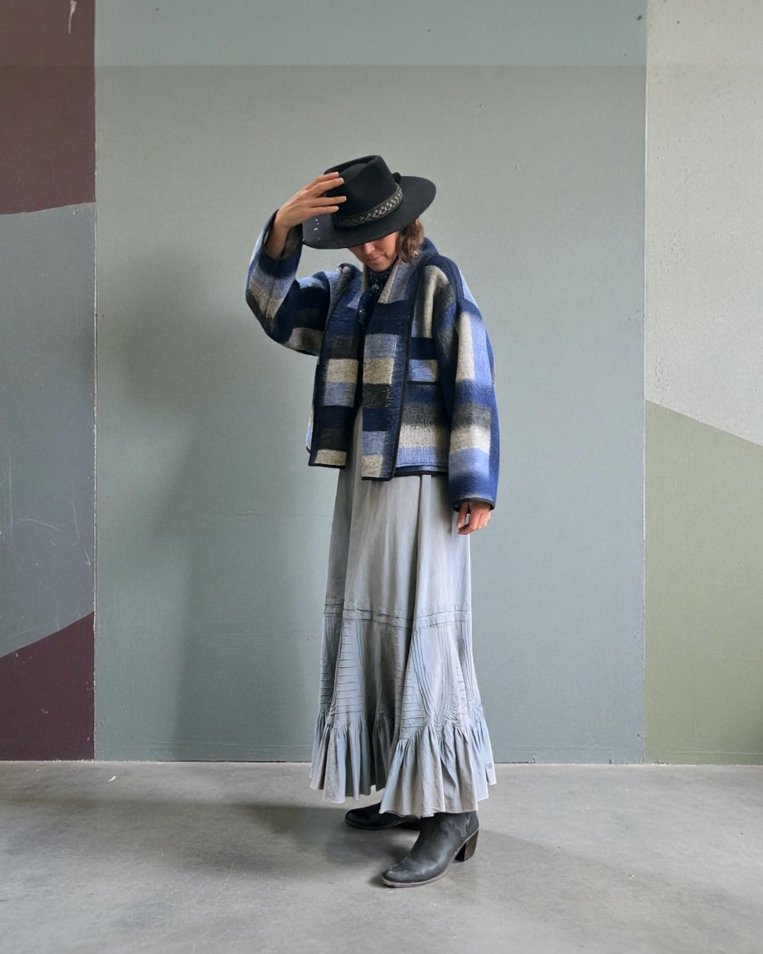 Vintage Dutch Blanket Cropped Jacket