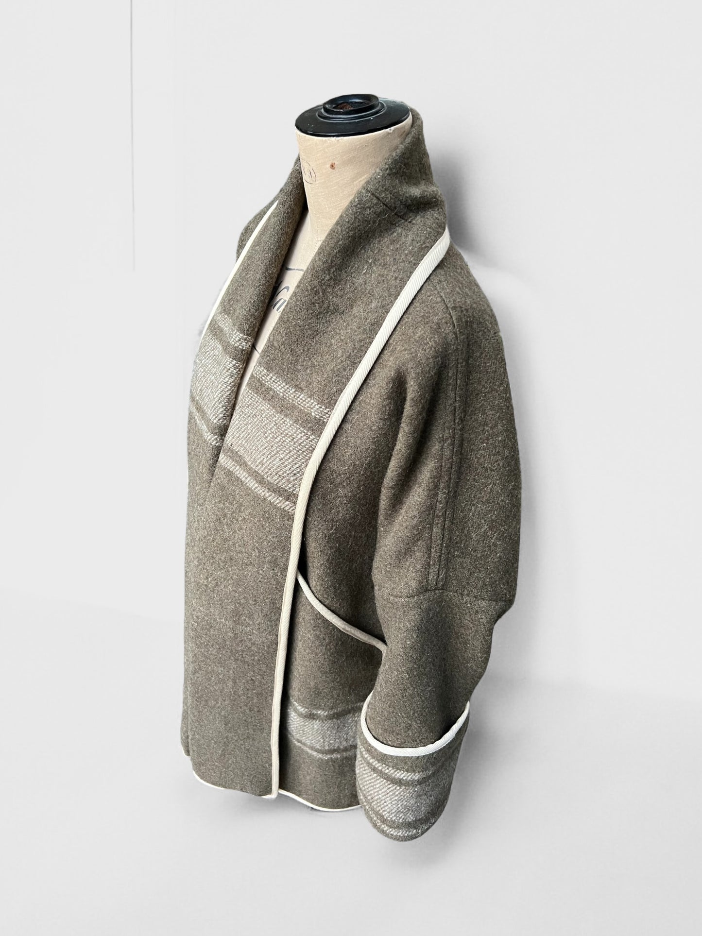 Vintage Italian Army Blanket Coat