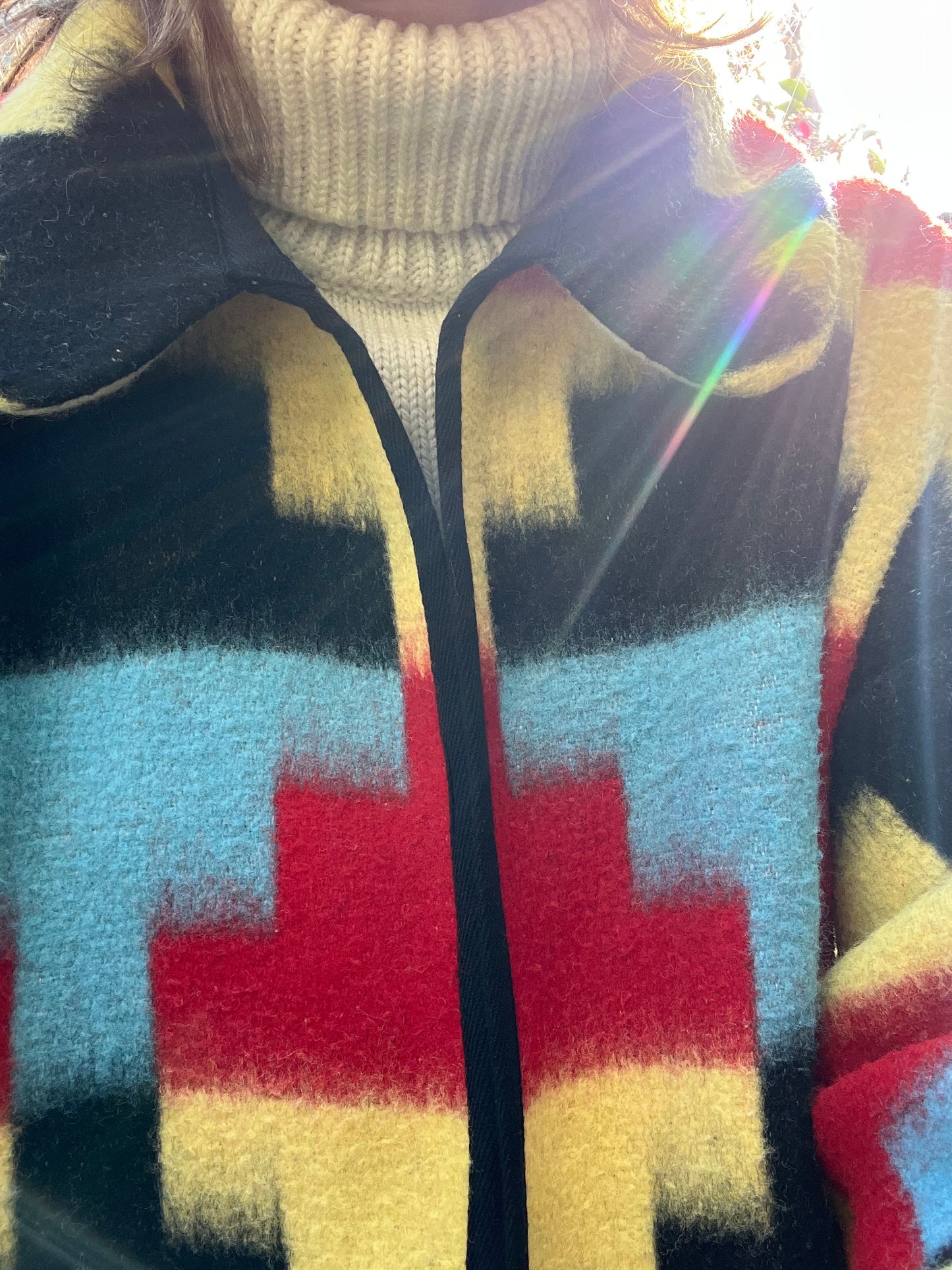 Navajo style Vintage Blanket Coat