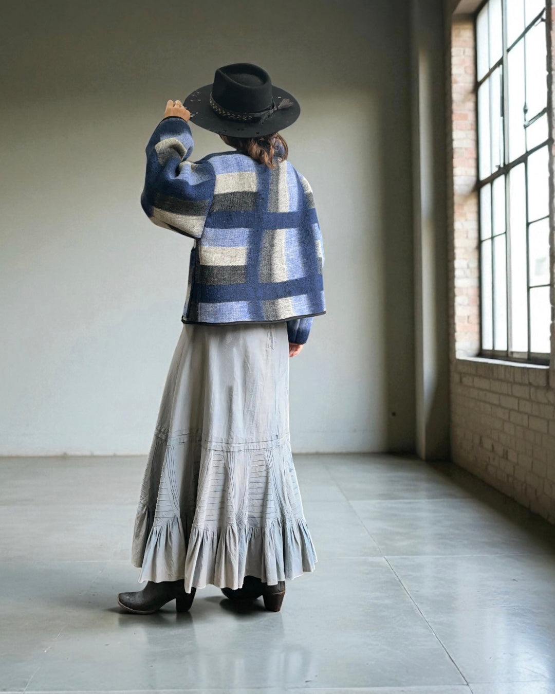 Vintage Dutch Blanket Cropped Jacket