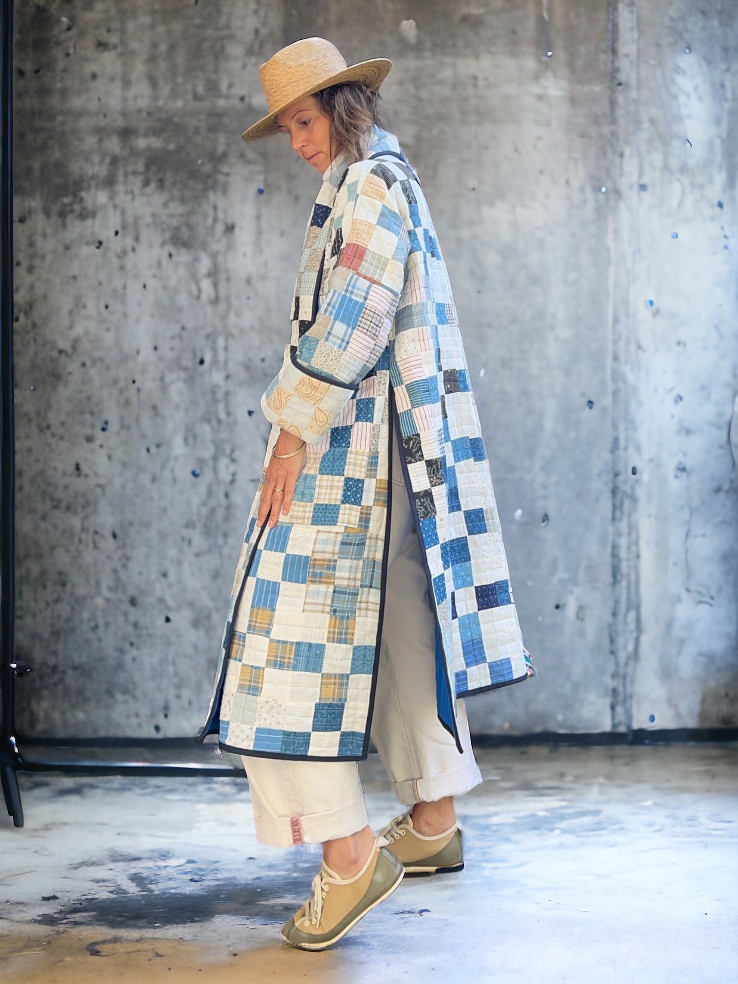 American 1920's 9 Patch Quilt Coat