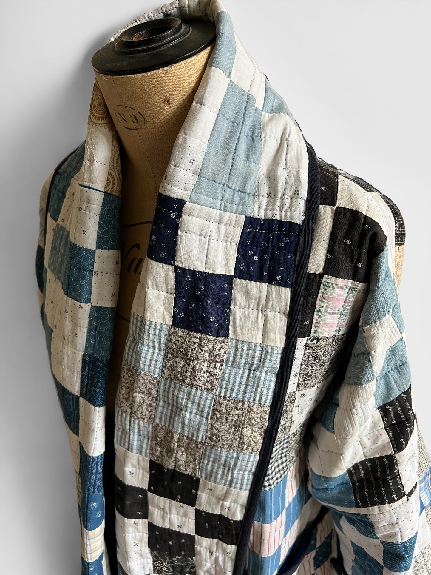 American 1920's 9 Patch Quilt Coat