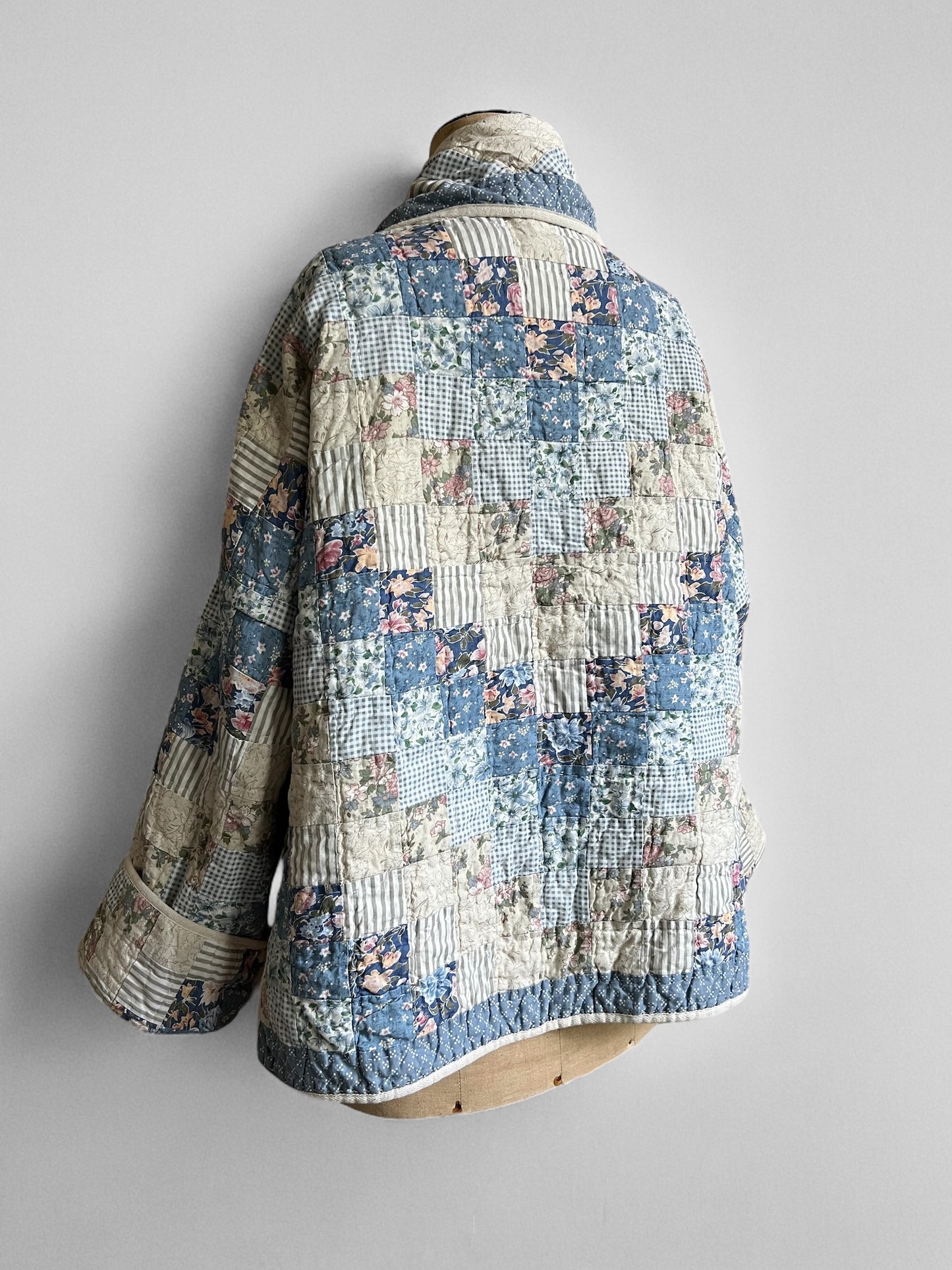 Short Cottage Country Reversible Quilt Coat