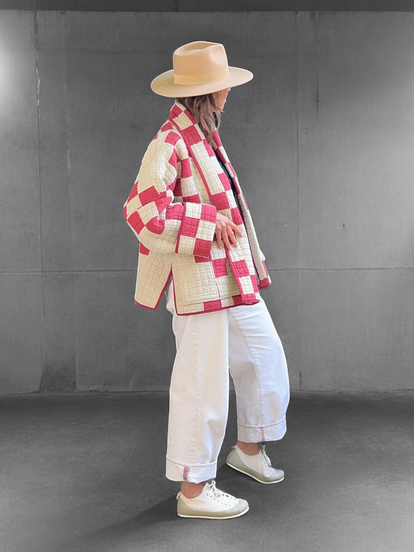 Short Reversible Contemporary Quilt Coat