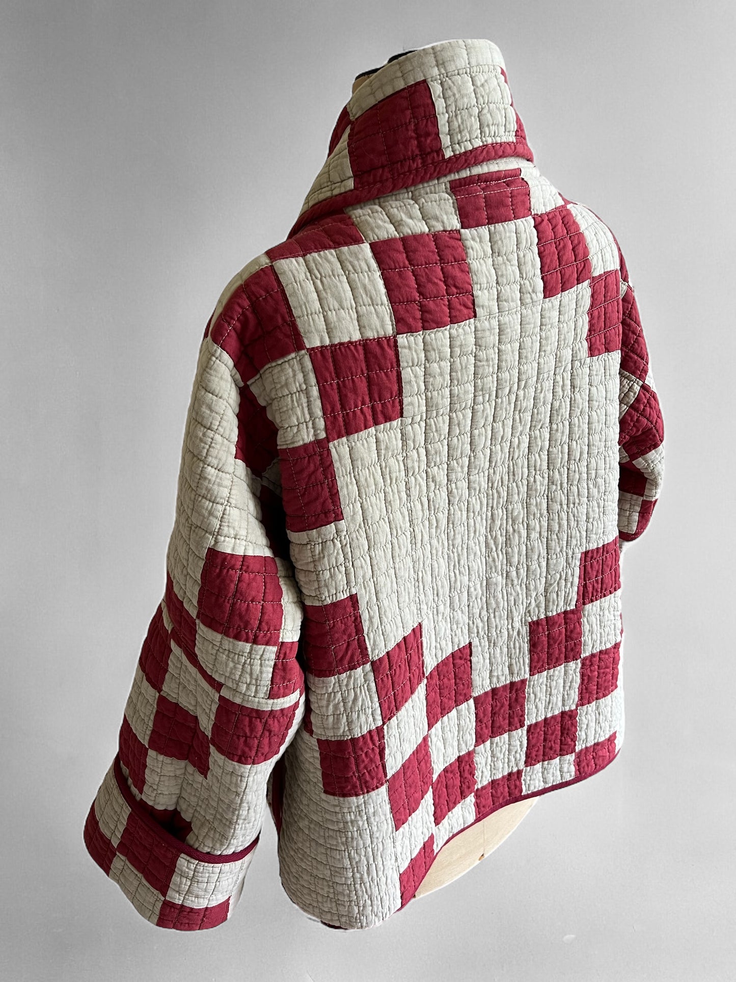 Short Reversible Contemporary Quilt Coat