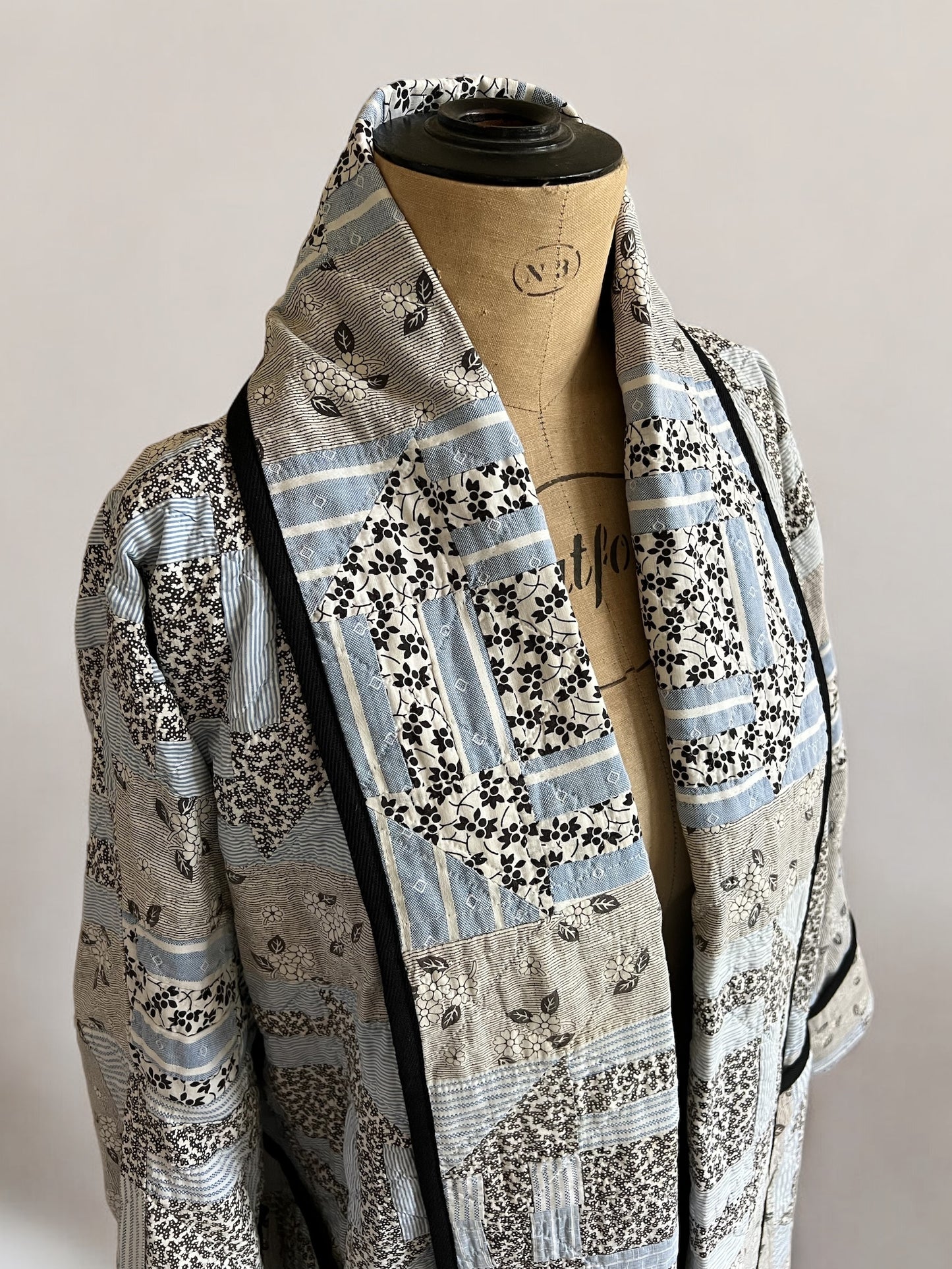 American 1920's Churn Dash Quilt Coat