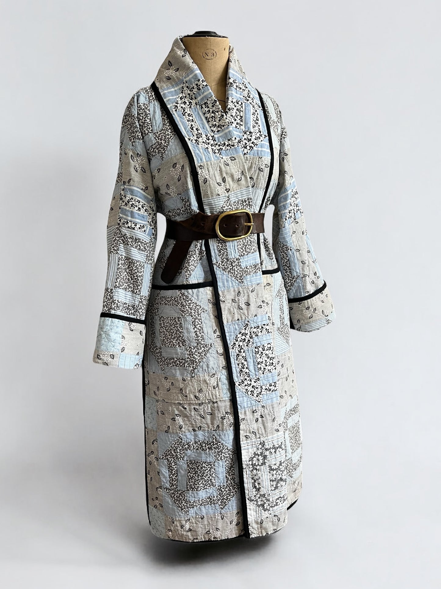 American 1920's Churn Dash Quilt Coat