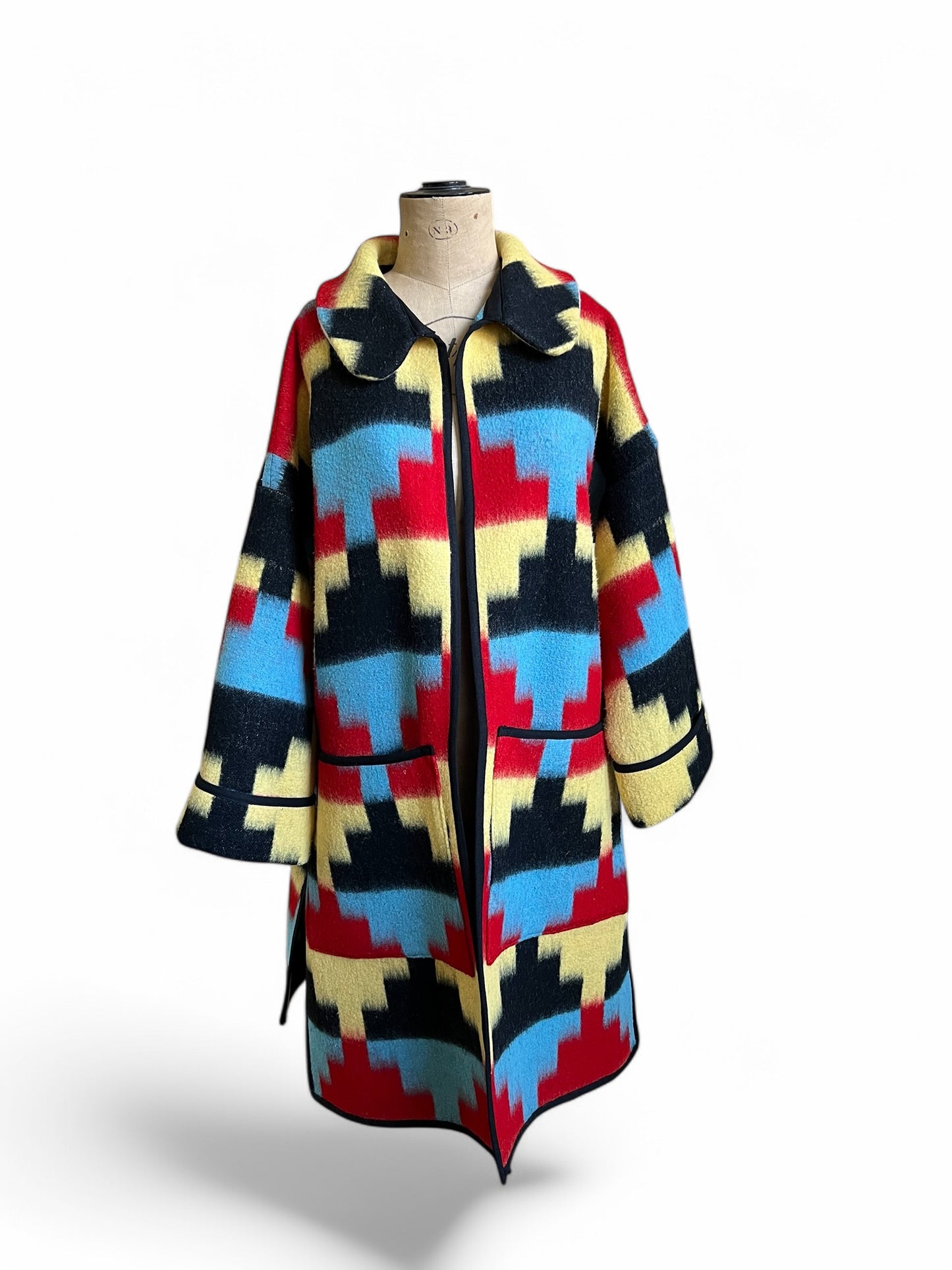 Navajo style Vintage Blanket Coat