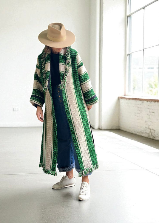 Vintage Portugese Wool Blanket Coat SAMPLE