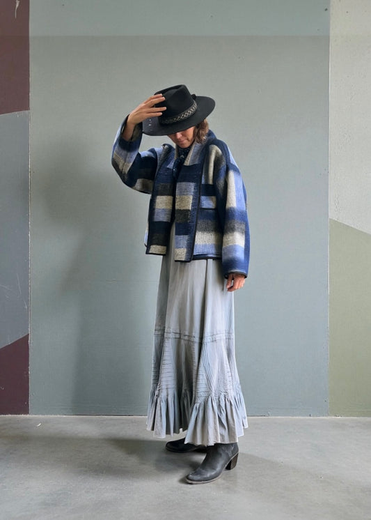 Vintage Dutch Blanket Cropped Jacket