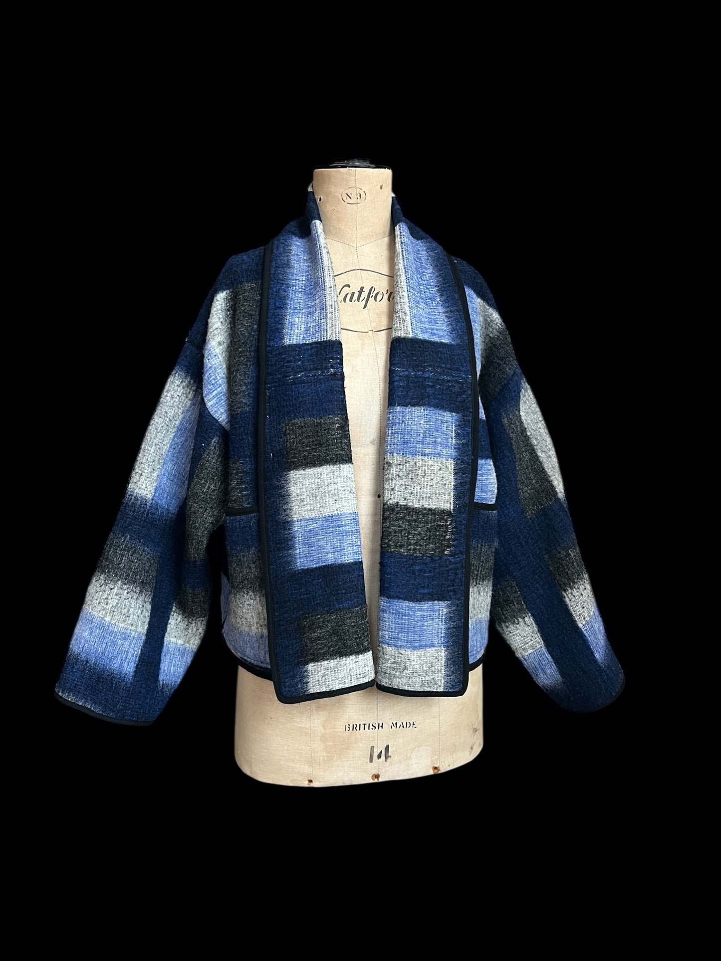 Vintage Dutch Blanket Cropped Jacket