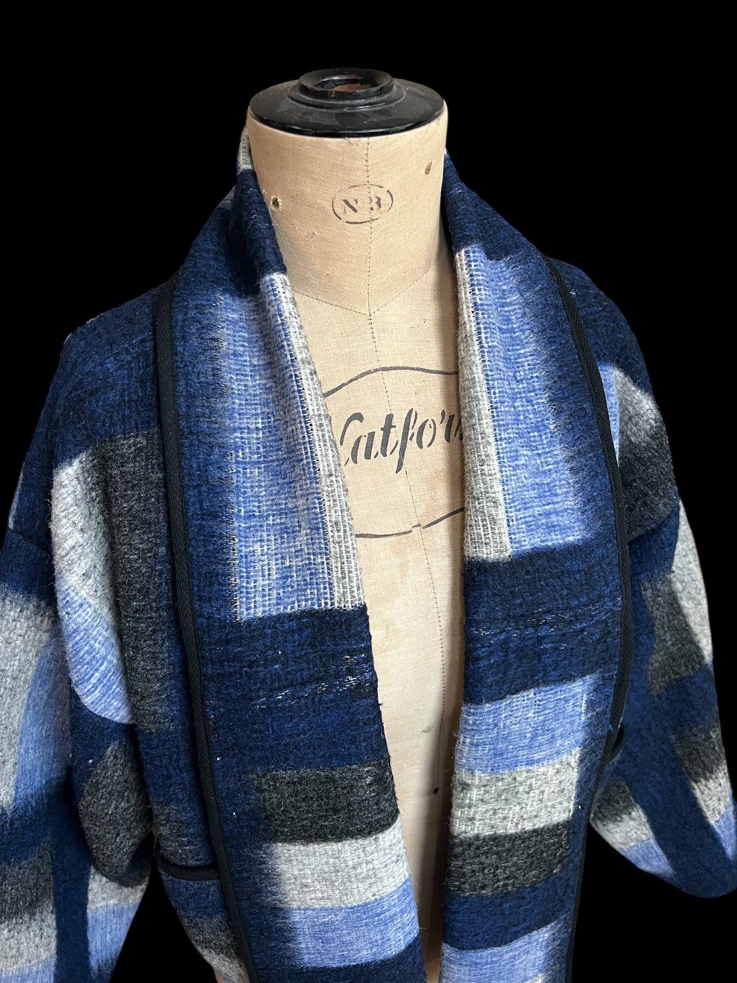 Vintage Dutch Blanket Cropped Jacket