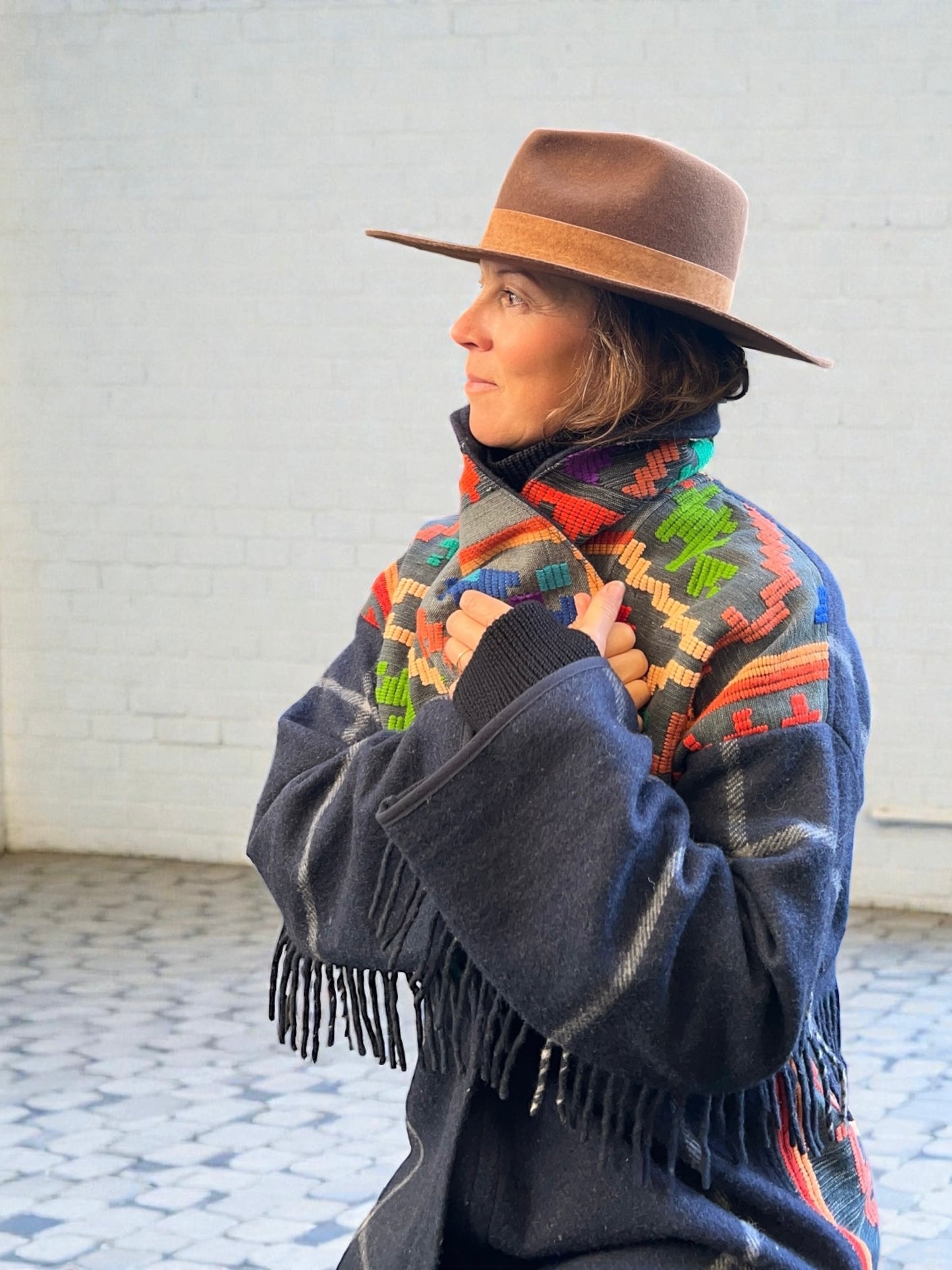 Vintage Romanian Textile Coat