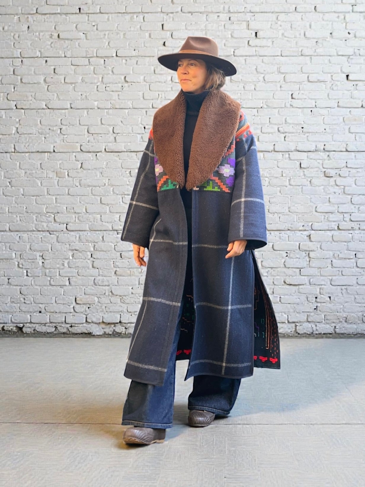 Vintage Romanian Textile Coat