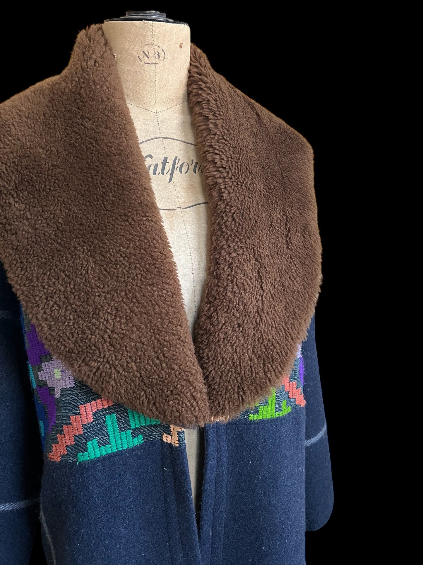 Vintage Romanian Textile Coat